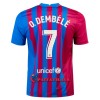 Virallinen Fanipaita FC Barcelona Ousmane Dembele 7 Kotipelipaita 2021-22 - Miesten